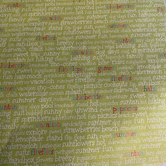 🌸 BO BUNNY “SWEET SUMMER” STICKERS & SCRAP PAPER BUNDLE. RETIRED DESIGN! - Picture 10 of 11